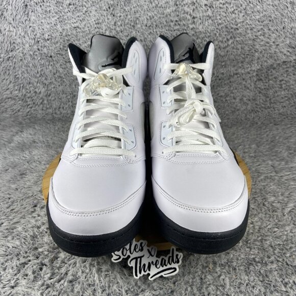 Air Jordan 5 Retro Reverse Metallic Size 16 Men White Black DD0587-110 main image 5